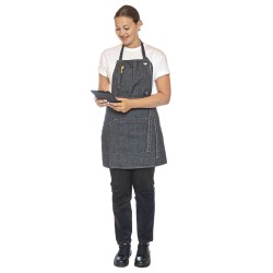 Utility Apron Bib Washed Denim