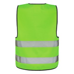 Kids´ Hi-Vis Safety Vest With Front Zipper Aalborg