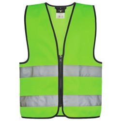 Kids´ Hi-Vis Safety Vest With Front Zipper Aalborg