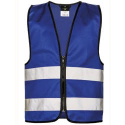 Kids´ Hi-Vis Safety Vest With Front Zipper Aalborg