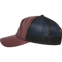 Skórzana czapka trucker