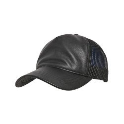 Skórzana czapka trucker