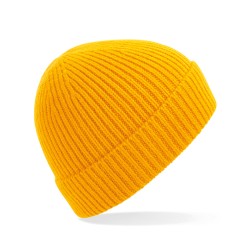 Engineered Knit Ribbed Beanie