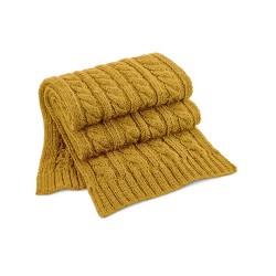 Cable Knit Melange Scarf