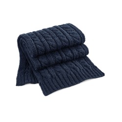 Cable Knit Melange Scarf