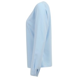 Ladies´ Pleat Front Long Sleeved Blouse