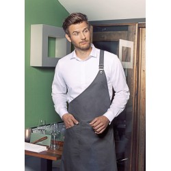 Asymmetrical Bib Apron Classic With Pocket