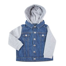 Denim Jacket With Fleece...