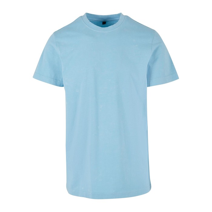 Acid Washed Round Neck Tee