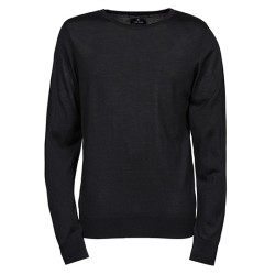 Męski sweter z okrągłym...