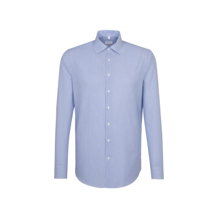 Men´s Shirt 2 Shaped Check/Stripes Long Sleeve