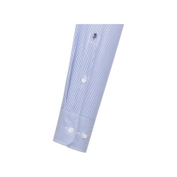 Koszula męska Slim Fit w kratę/paski z długim rękawem