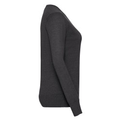 Ladies´ V-Neck Knitted Pullover