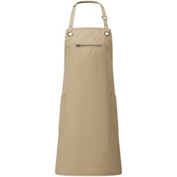 'Barley' Contrast Stitch Sustainable Bib Apron