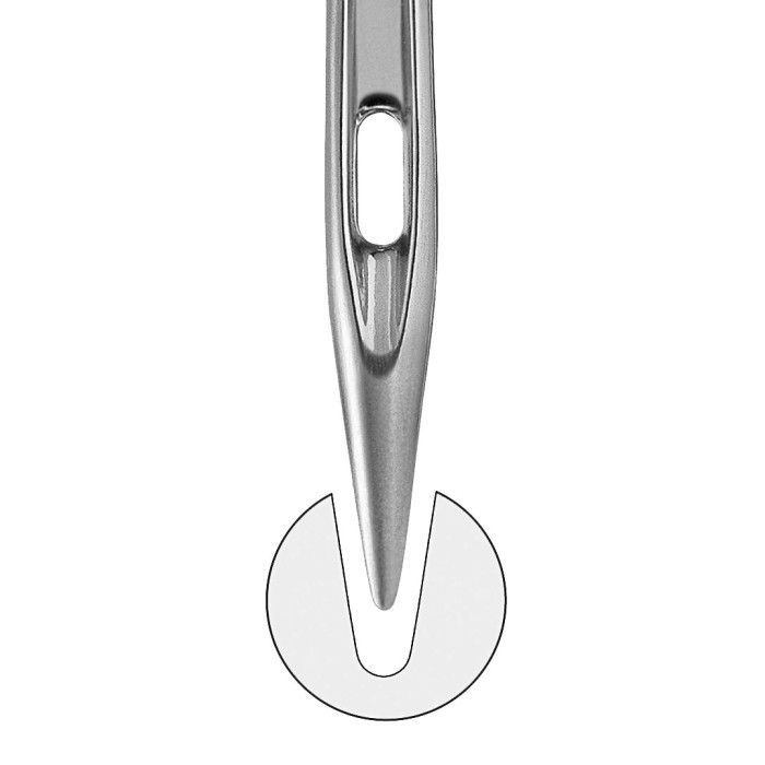 Needles 70 With Half Round Needle Point (100 pcs)